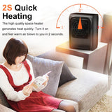 Handy Portable Quick Room Heater 220V Brown Box Heater with Plug for Office & Bedroom