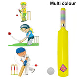 Cricket bat and ball set with colorful design for children