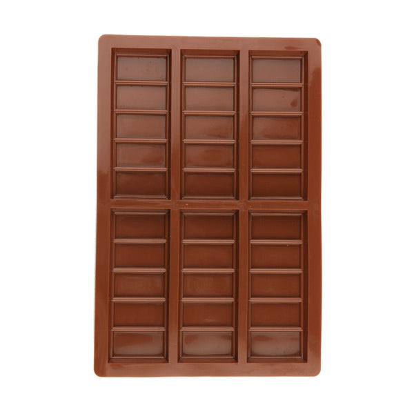 Polycarbonate chocolate mold for making bar-shaped chocolates