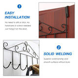 Over The Door Hanger Rack 7 Hooks Decorative Ognazier Hook (1 Pc)