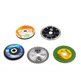 Versatile grinding wheel set, 5 pieces, for various materials.