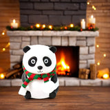 Panda 7-Color LED Silicone Touch Lamp (1 Pc) with Rechargeable Night light and Touch Gesture for Kids’ Room, Soft Glow Decor for a Peaceful Sleep and an Adorable Christmas Gift (1 Pc)