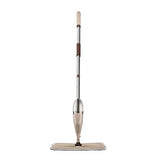 Spray mop with adjustable handle and washable pad