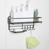 Multi-functional shower shelf for storing household products.