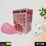 6112B REUSABLE MENSTRUAL CUP USED BY WOMEN AND GIRLS DURING THE TIME OF THEIR MENSTRUAL CYCLE