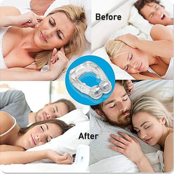 Magnetic Nasal Dilator for Snoring Relief Clip| Medical-Grade Anti-Snore Nose Clip with Acupressure Technology (Anti Snoring Device) - 1pc