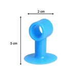 Pack of 100 mini silicone door stoppers, anti-collision pads for handle safety.