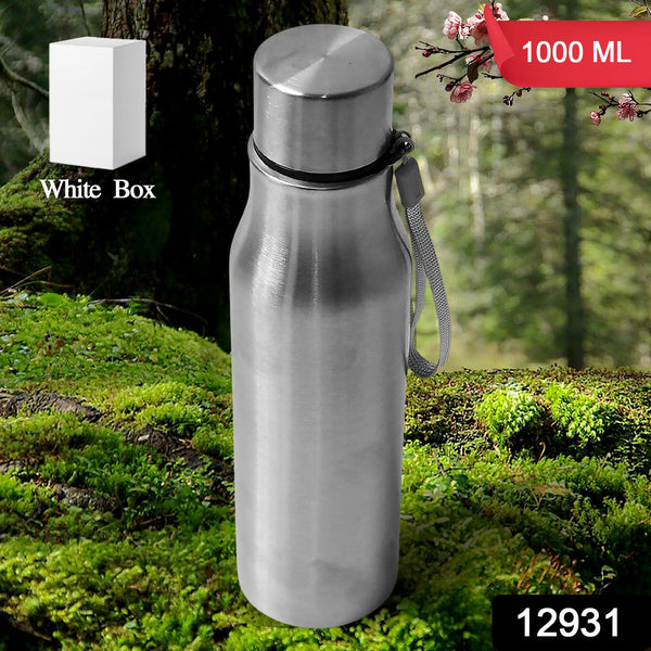 Stainless Steel Water Bottle | Leak Proof | Office Bottle | Gym Bottle | Home | Kitchen | Hiking | Trekking Bottle | Travel Bottle (1000 ML)