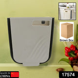 Hanging Trash Can for Kitchen Cabinet Door, Small Collapsible Foldable Waste Bins, Hanging Trash Holder for Bathroom Bedroom Office Car, Portable