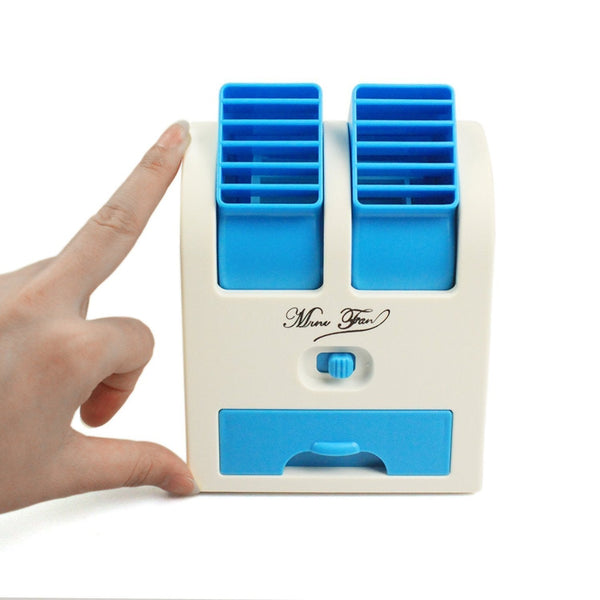 Compact bladeless air conditioner for cooling.