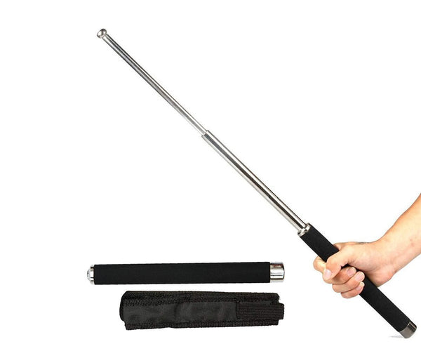 Collapsible self-defense stick extended