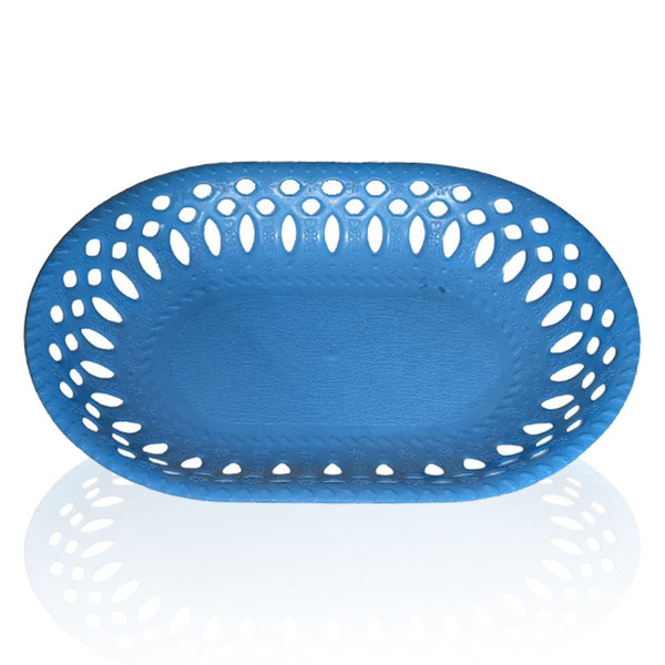 Plastic serving tray with a simple design.