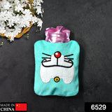 6529 Doremon Cartoon small Hot Water Bag with Cover for Pain Relief, Neck, Shoulder Pain and Hand, Feet Warmer, Menstrual Cramps.