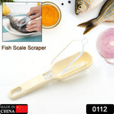 0112 Plastic Fish Scales Graters Scraper, Fish Skin Brush Fish Cleaning Tool Scraping Scales Device with Cover Home Kitchen Cooking Tools 1 Pieces