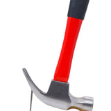 13-inch nail hammer with fiberglass handle