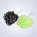 Bathing accessories including loofah and foot scrubber