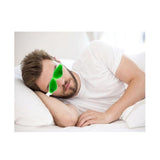 Green cold eye mask with straps