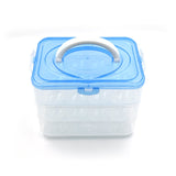 36-grid plastic egg box with a 3-layer stackable design for efficient egg storage