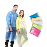 Compact and disposable rain card raincoat, easy to carry for emergency rain protection.