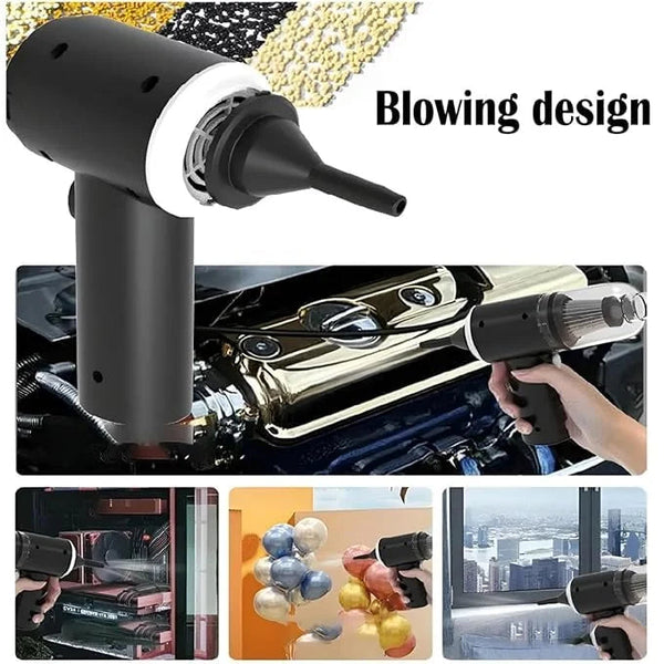 3 in 1 Mini Car Vacuum – Wireless, Rechargeable, Blower & Dust Cleaner for Car, Home & Keyboard