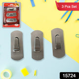 Heavy Duty Self-Adhesive Stainless Hooks – Waterproof for Robes, Coats & Towels
