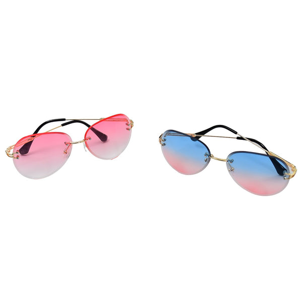 Mix frame sunglasses with multi-color design for all genders