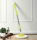 0842 Home Cleaning - Stainless Steel 360 Degree Rotating Pole Microfiber Mop Rod Stick 