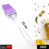 Multi-purpose silicone oil basting brush for grilling and baking