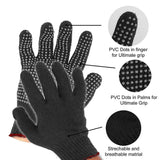 Cotton polyester gloves suitable for tough tasks.