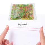 Multicolor Rubber Bands (Elastic & Reusable, Office & Home / 0.5 Inch 100GM)