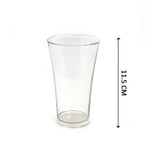 Set of 6 clear juice glasses