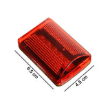 Red safety light with multiple LED indicators