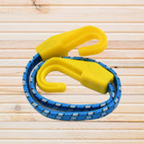 Luggage strap with plastic hooks, ultra-flexible bungee cord