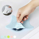 0830 Star Shape Suction Cup Kitchen Bathroom Sink Drain Strainer Hair Stopper Filter, Star Shaped Sink Filter Bathroom Hair Catcher, Drain Strainers Cover Trap Basin(Mix Color 1 Pc)