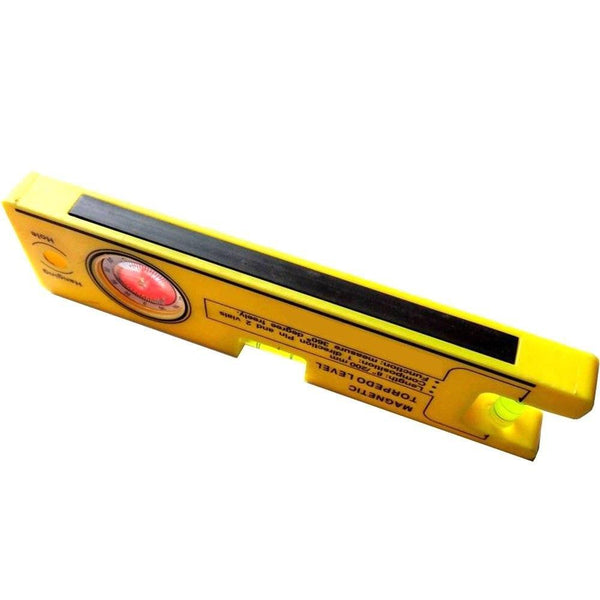 8-inch Magnetic Torpedo Level with 1 Direction Pin, 2 Vials and 360 Degree View