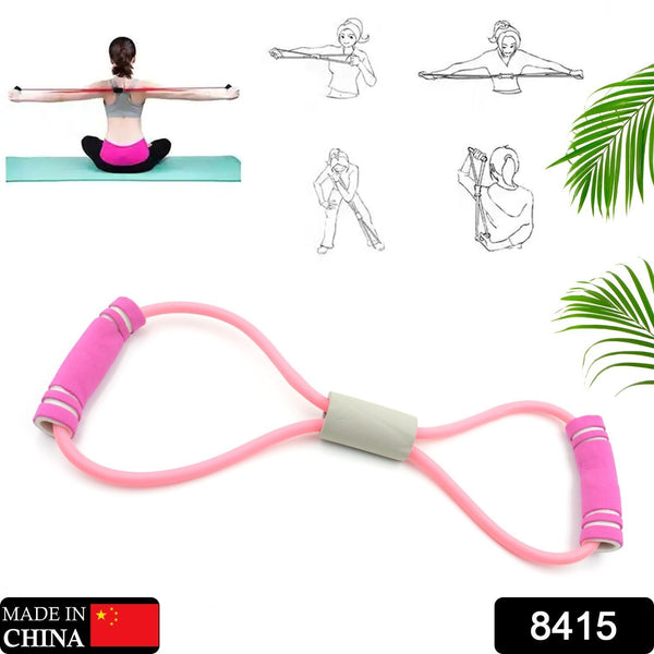 Durable rubber exercise bands for strength training.