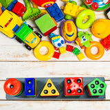 Geometric brick set for educational play with 5-angle blocks