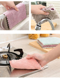 Multi-purpose kitchen cleaning towel in bright colors