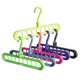 Hangers featuring nine holes and anti-slip design.