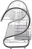 Rectangle dish rack with stainless steel and tray