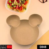 Unbreakable Mickey Mouse plate for kids, perfect for meals and snacks.