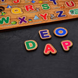 Kids' wooden letter puzzle