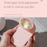 Portable Mobile Phone Holder Fan  Personal Fan Multi- Function Fan Handheld Charging Fan (Battery Not Include)