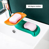 Soap dish with a sleek design and easy-to-clean surface