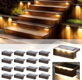 Solar Decorative Lights, Waterproof Durable Garden Atmosphere Lights Stair Lights Railing Lights Step Steps Lights for Outdoor Patio Courtyard Stair Step Fence Patio Stairs,Yard, Garden Pathway ( 4 Pc Set)