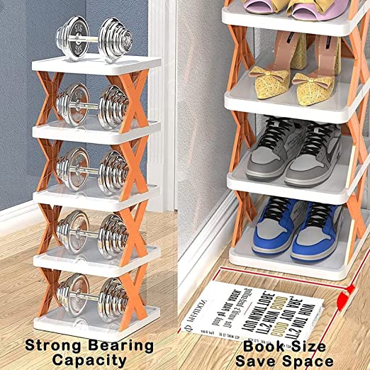 9078   4 LAYER SHOES STAND, SHOE TOWER RACK SUIT FOR SMALL SPACES, CLOSET, SMALL ENTRYWAY, EASY ASSEMBLY AND STABLE IN STRUCTURE, CORNER STORAGE CABINET FOR SAVING SPACE