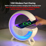 3-in-1 Multi-Function LED Night Lamp with Bluetooth Speaker and Wireless Charging