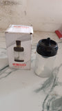 Clear Glass Oil Dispenser Bottle with Integrated Silicone Basting Brush (250ml Approx)