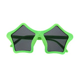 Playful star frame sunglasses with colorful lenses