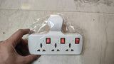 3 Pin Multi Plug Point  Cordless Wall Socket Extension Board